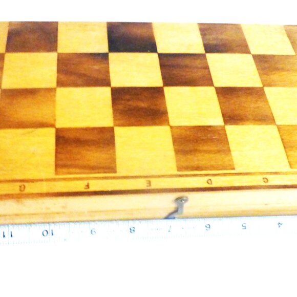 GMS1 - Complete Vintage WOOD CHESS SET Chess Pawn Chess Board Bishop Pawn Queen - Picture 2 of 11
